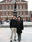 Bernard and Agnes at Faneuil Hall