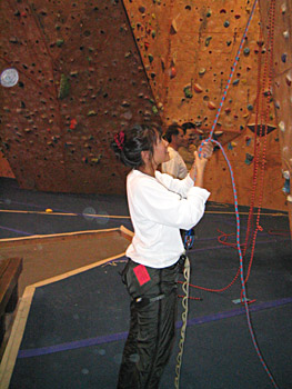 anna belaying