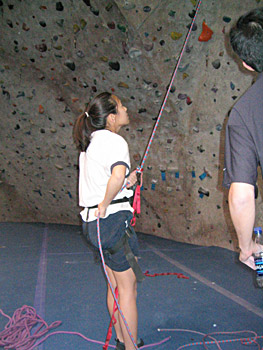 jen belaying