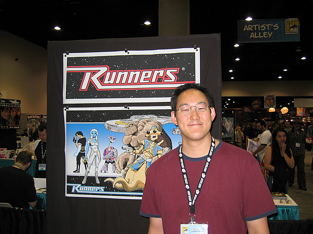 sean at his runners display