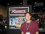 sean at his runners display