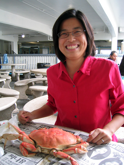 Agnes and her crab