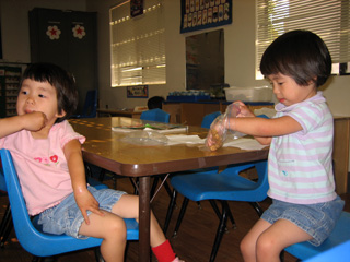 eleanor and miranda at their school