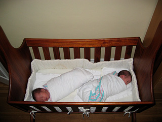 miranda and eleanor in the cradle