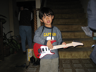 jared and his guitar