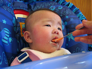 miranda having her first solids