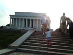 Up to the Lincoln Memorial