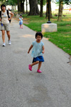 Running Along the Reflecting Pool