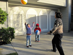 Beach Ball with Grandmother