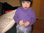 Eleanor with Bubble Wrap