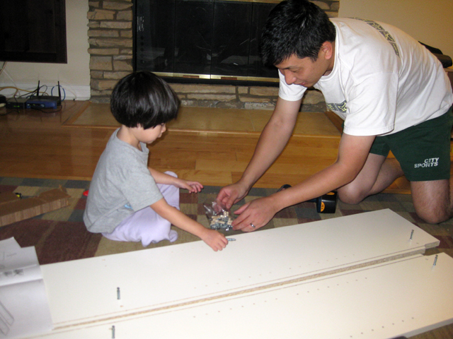 Putting Together Shelves