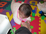 Miranda Playing with a Foot