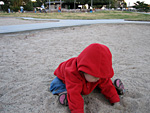 Miranda Playing in the Sand
