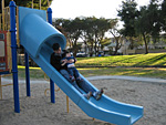 Bernard and Eleanor on the Slide