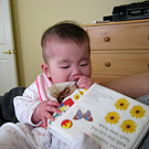 Miranda Eating Her Book