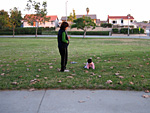 Effy and Miranda at the Park