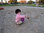 Eleanor Playing with Sand