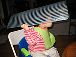 Miranda Playing with the Placemat