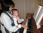 Agnes and Miranda at the Piano