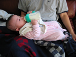 Miranda Holding Her Bottle