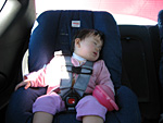 Miranda Sleeping in the Car