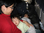 Sleeping on the Plane