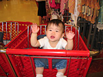 Miranda in the Shopping Cart