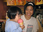 Miranda with Ice Cream
