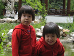 Miranda and Eleanor at the Chinese Gardens