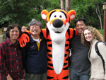 My parents, Albert, and Erin with Tigger