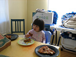 Eleanor Eating Pizza