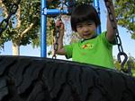 Eleanor on the Tire Swing