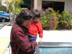 Eleanor and Her Grandmother at the Fountain