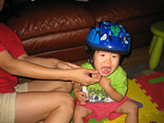 Miranda Didn't Like Her Helmet