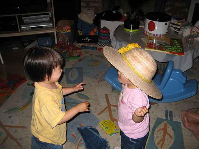 Trying on a Hat