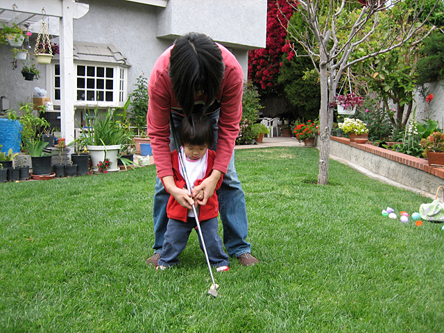 Eleanor Learning Golf