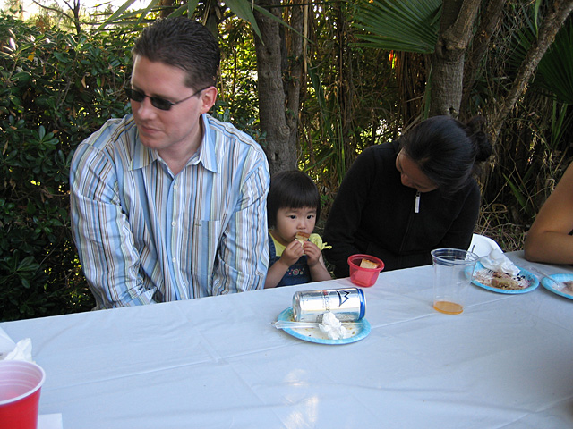 Eleanor Eating on a Bench