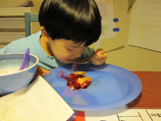 Miranda Eating Cherry Pie