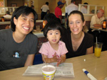 Agnes, Miranda, and Erin at IHOP