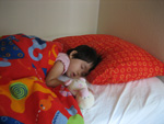Miranda Sleeping in Her Bed