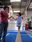 Eleanor on the Balance Beam