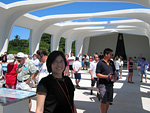 Agnes at the Arizona Memorial