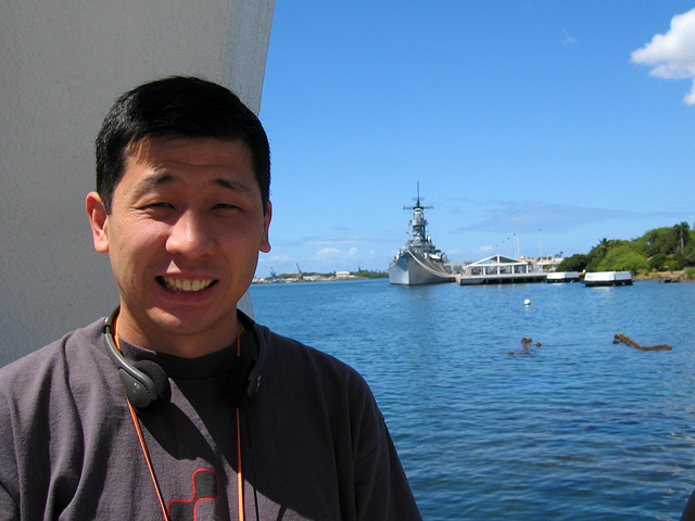 Bernard at the Arizona Memorial