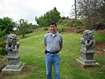 lions at the entrance of the sun yat sen memorial