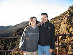 the two of us near the summit