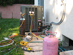 Charging the A/C with Refrigerant