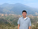 bernard in front of saddleback mountain