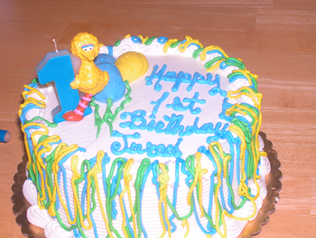 the birthday cake