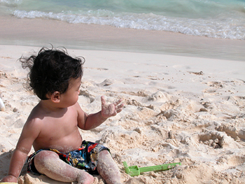 jared contemplating sand