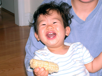 Happy about corn